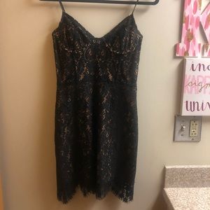For Love and Lemons black lace dress